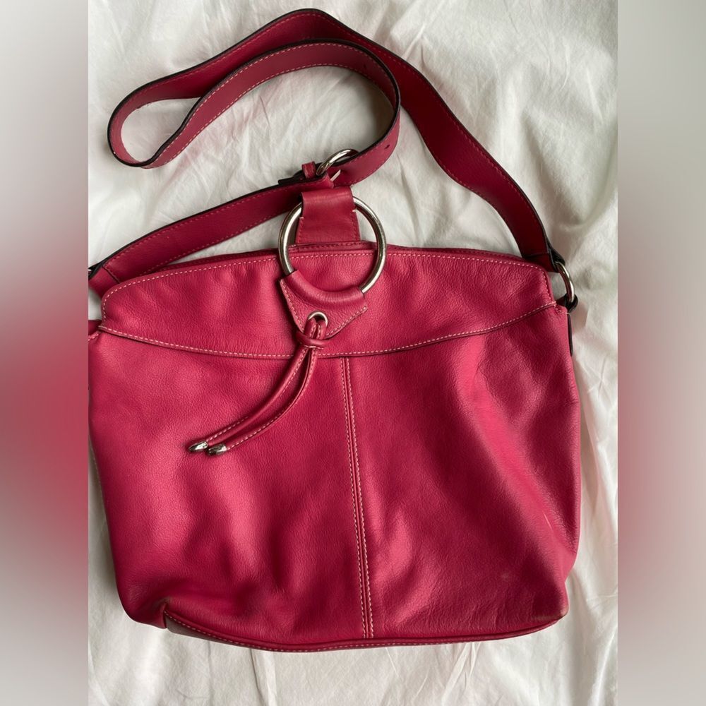 Fuschia Pink Y2K Leather Handbag